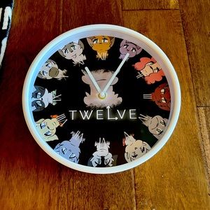 Twelve animation series clock